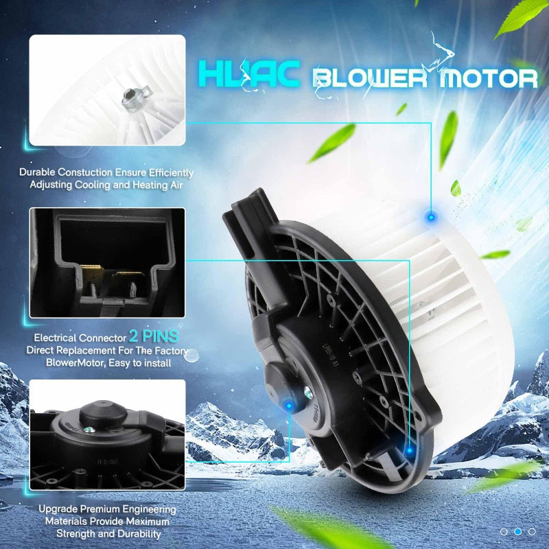 ILONPA HVAC Heater Blower Motor Assembly Air Conditioning AC Blower Motor Fan for 2004-2008 Acura TSX, 2003 2004 2005 2006 2007 for Honda Accord Sedan, 2008-2014 for Honda Ridgeline - Image 4